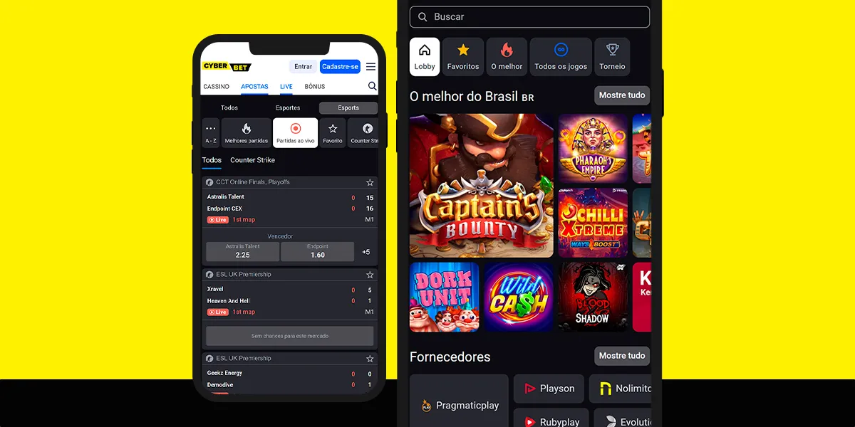 imagem App Mobile CyberBet