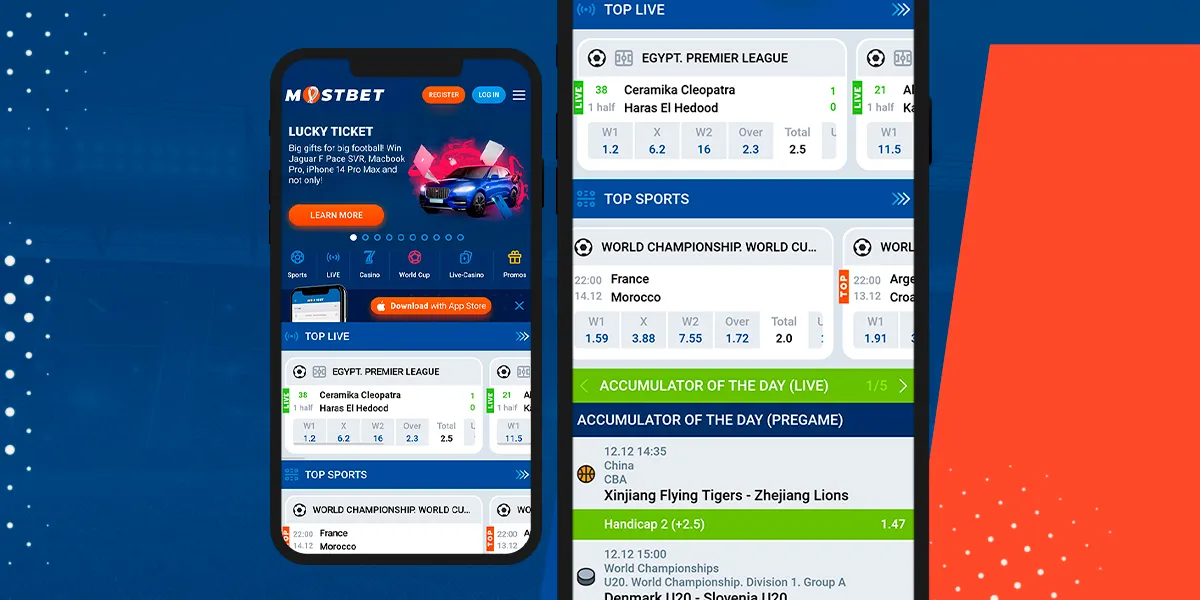 imagem App Mobile MOSTBET