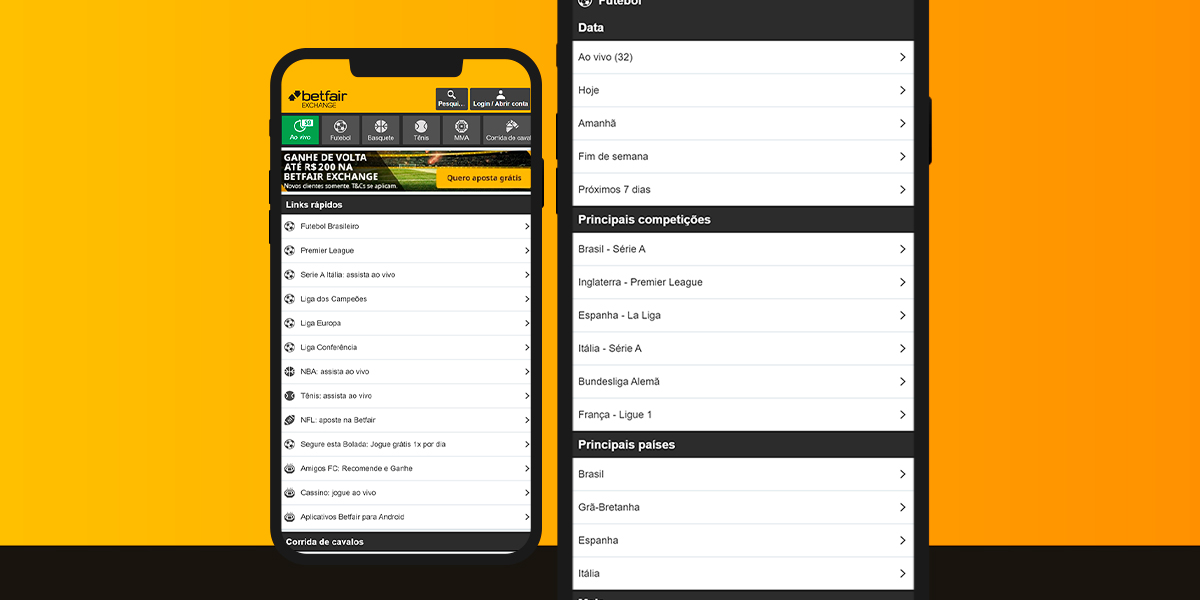 Betfair Exchange+: Novas Funcionalidades nas Páginas de Futebol