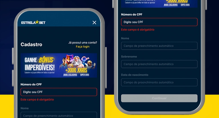 imagem ilustrativa cadastro app estrelabet
