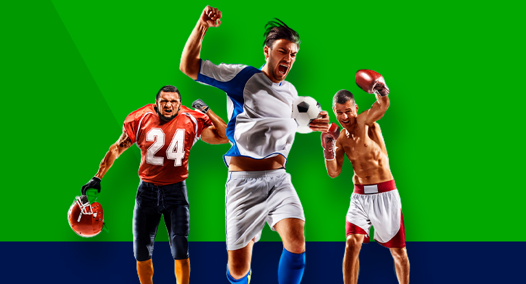 Imagem mostra jogadores de modalidades esportivas diferentes