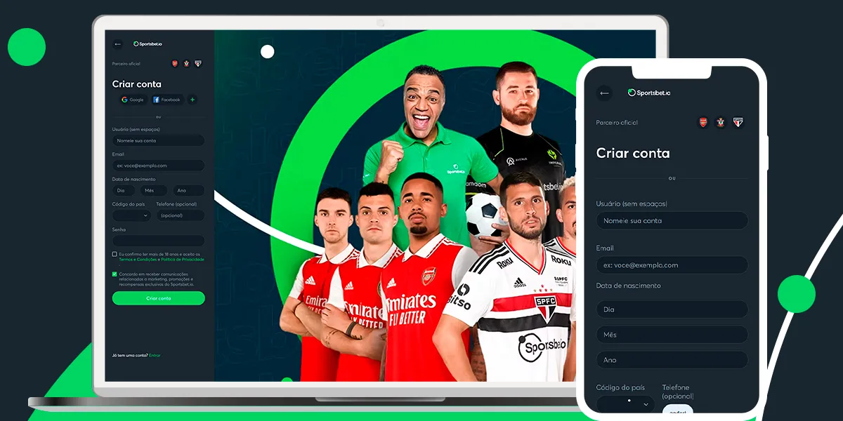 imagem Registro Sportsbet.io